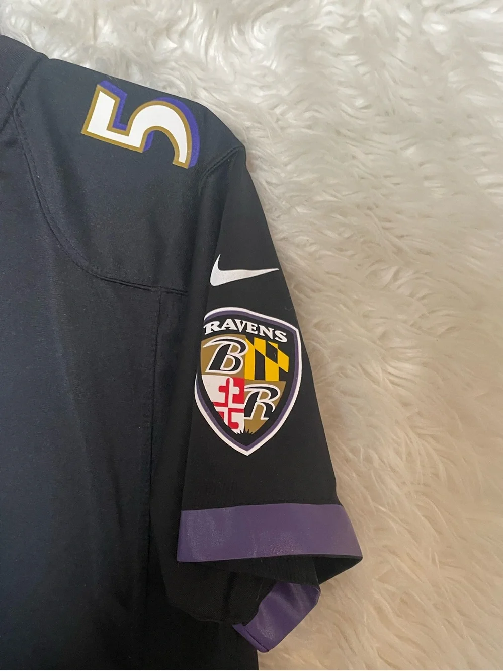 Baltimore Ravens Joe Flacco #5 Nike On Field Youth Unisex Football Jersey. XL